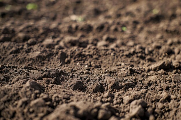 Photo textured of freshly tilled soil as background gardening season generative ai