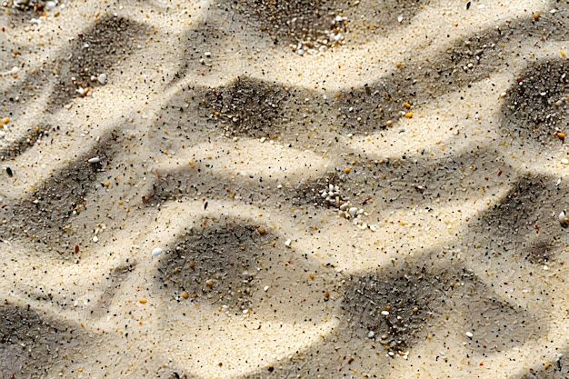 Photo textured patterns of beach sand under sunlight