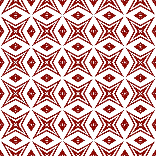 Textured stripes pattern. Maroon symmetrical kaleidoscope background. Textile ready terrific print, swimwear fabric, wallpaper, wrapping. Trendy textured stripes design.