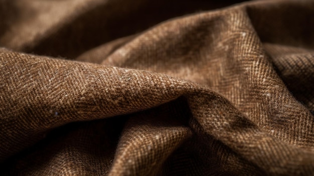 Textured and tactile silk tweed A classic and sophisticated fabric Generative AI image