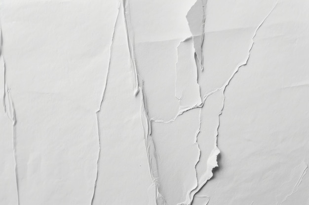 Textured torn white paper background