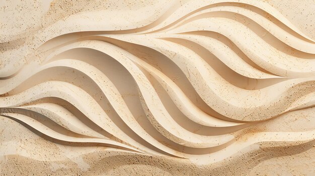 Photo a textured undulating surface with flowing lines and curves reminiscent of sand dunes or waves