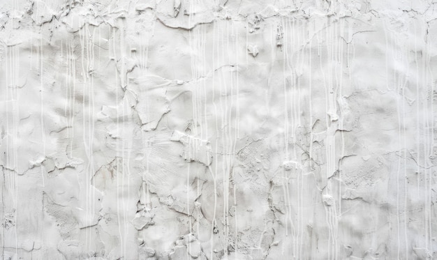 Photo textured white concrete wall with drips