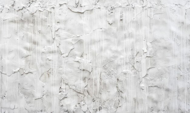 Photo textured white concrete wall with drips