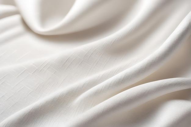 A textured white fabric background