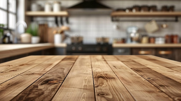 Textured wooden surface on unfocused dining area backdrop ideal for showcasing merchandise or creating visual compositions