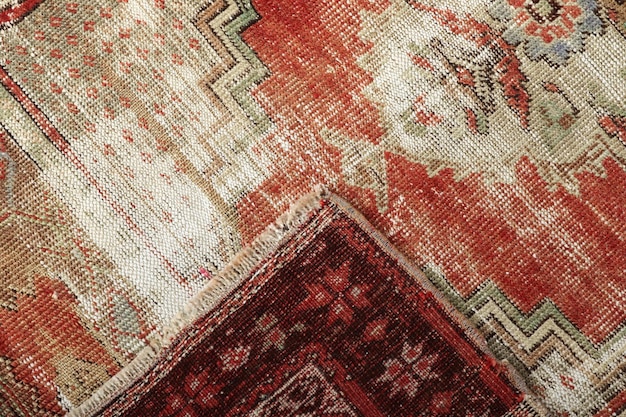 Photo textures and patterns in color from woven carpets