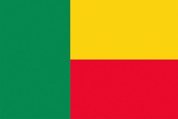 Texturized Beninese Flag of Benin