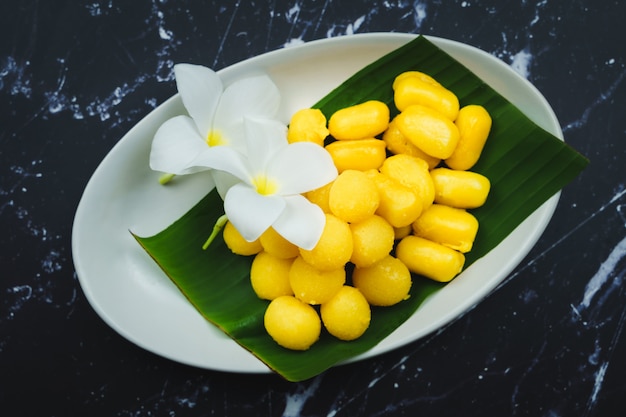 Thai dessert, or Khanom Thai.