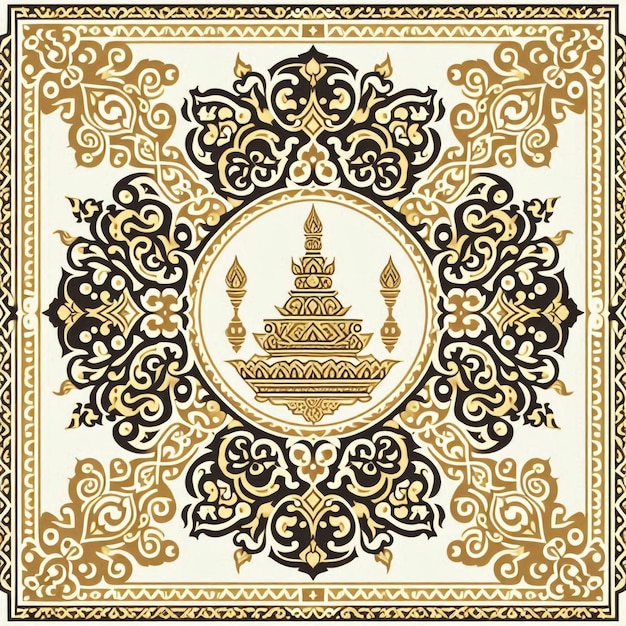 Photo thai framethai patternthai background