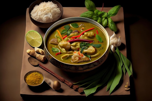 Thai Kaeng Khiao Wan food