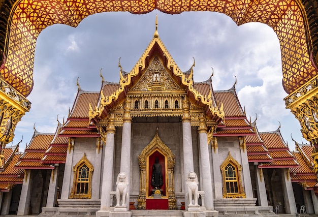 Thai Marble temple or Wat Benchamabophit Bangkok