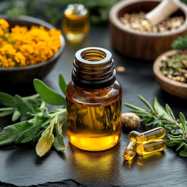 Thai Massage Setup with Calming Ambiance and Essential Oils