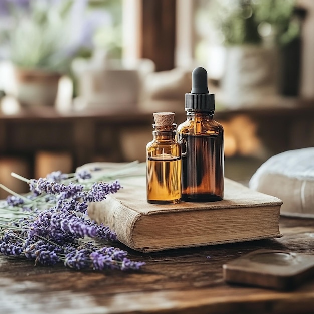 Thai Massage Setup with Calming Ambiance and Essential Oils