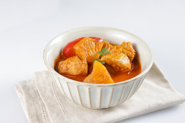 Thai Pineapple Curry with Chicken.