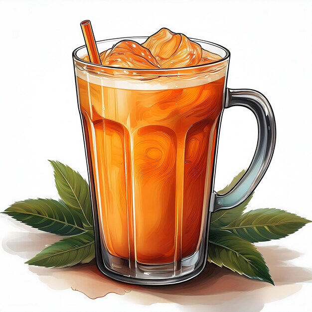 Photo thai tea thailand