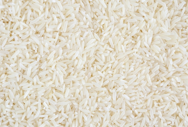 Thailand Jasmine rice grains texture background