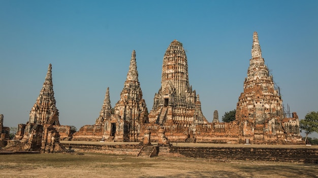 THAILAND Ruins and Antiques at the Ayutthaya Historical Park Tourists from around the world Buddha decay