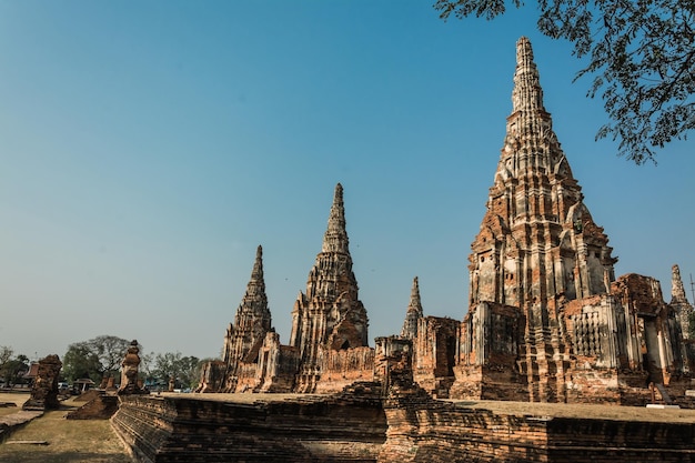 THAILAND Ruins and Antiques at the Ayutthaya Historical Park Tourists from around the world Buddha decay