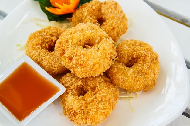 Thailand shrimp fried food