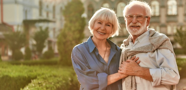 Thank you for giving happiness portrait of beautiful happy senior couple bonding to each other and