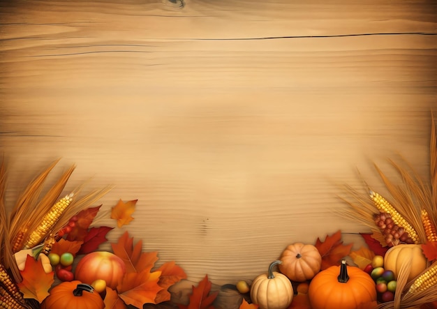 Thanksgiving celebration background with empty space