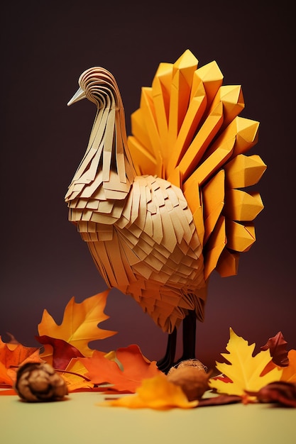 thanksgiving concept origami