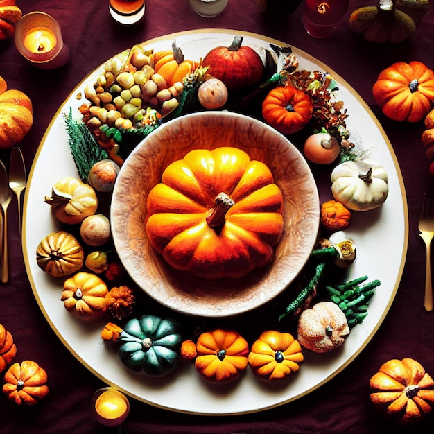 Thanksgiving Cornucopia Centerpiece Decoration Ideas