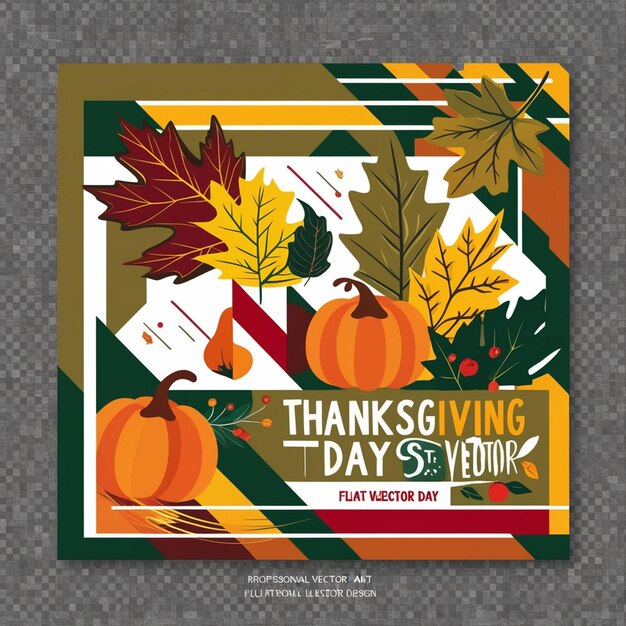 Thanksgiving Day Vector Art template