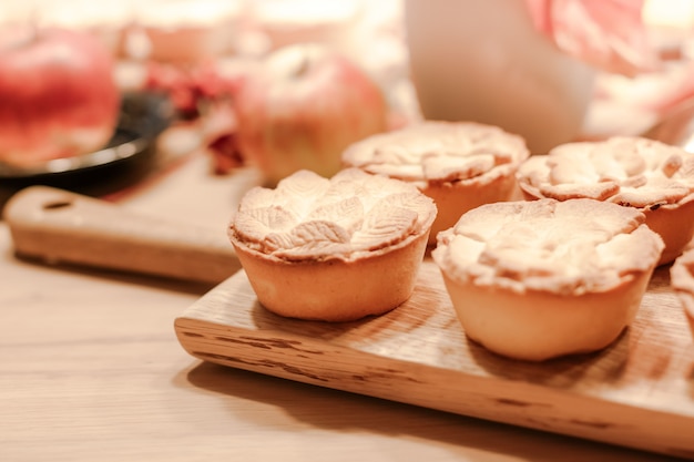 Thanksgiving Fall traditional homemade apple pies