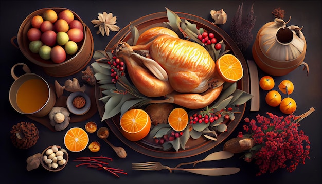 Thanksgiving and the Harvest Feast Novemer 23th Generative AI