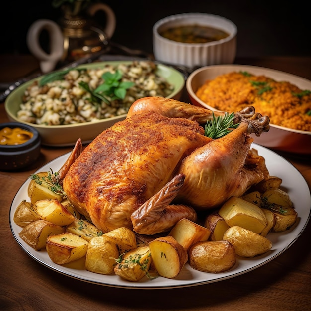 Thanksgiving holiday table