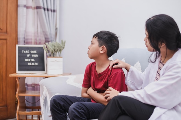 Therapist trying to help unhappy, resentful kid who has behaviour issues.