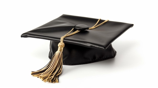 There is a black graduation cap with a tassel on it generative ai