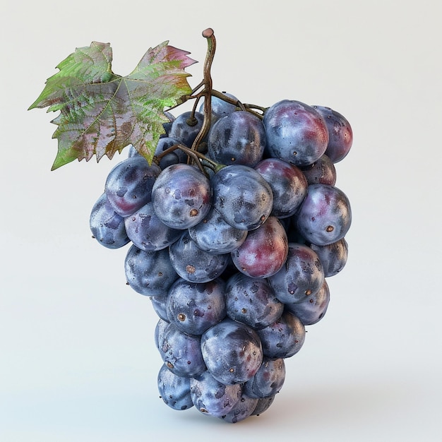 there is a bunch of grapes that are on a table generative ai