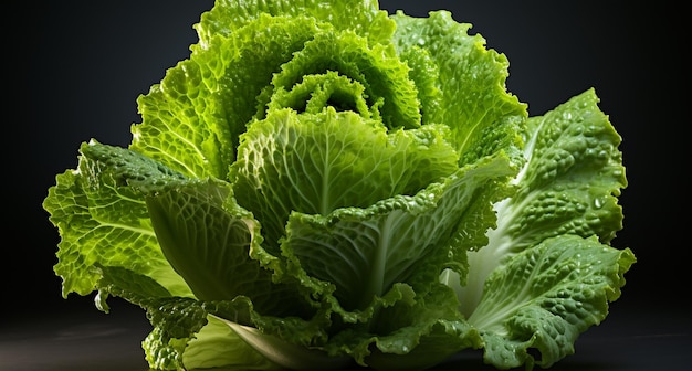 there is a close up of a green leafy vegetable generative ai