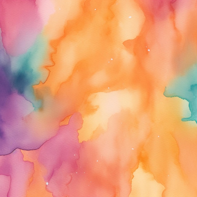 There is a colorful painting of a sky with clouds and stars generative ai