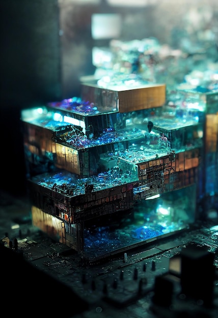 There is a picture of very colorful and artistic looking building generative ai