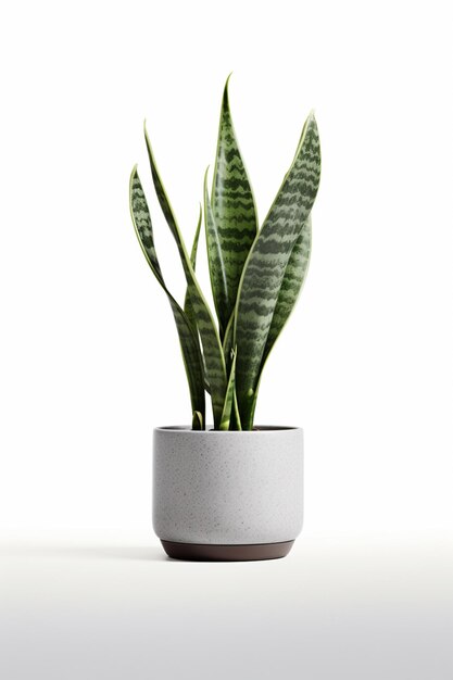 There is a plant that is sitting in a pot on the table generative ai