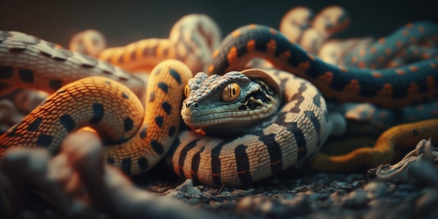 There is a snake generative ai