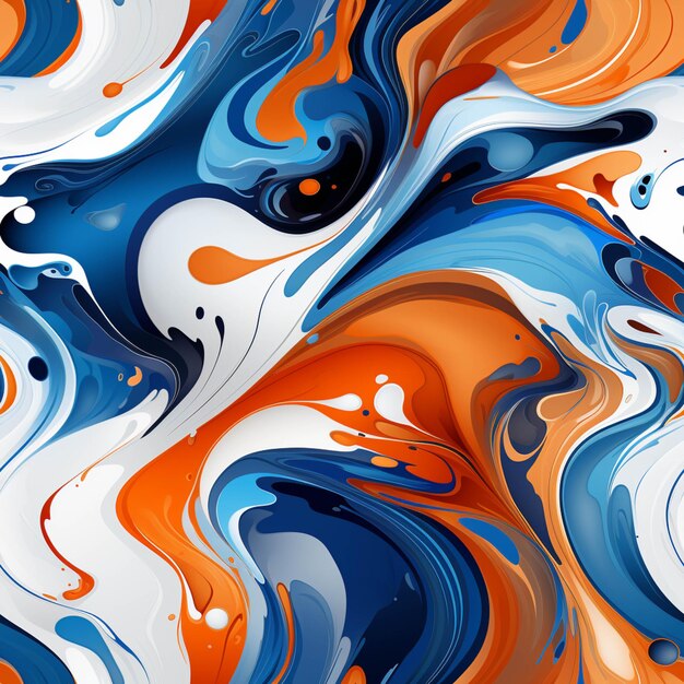 There is a very colorful abstract painting with a lot of colors generative ai