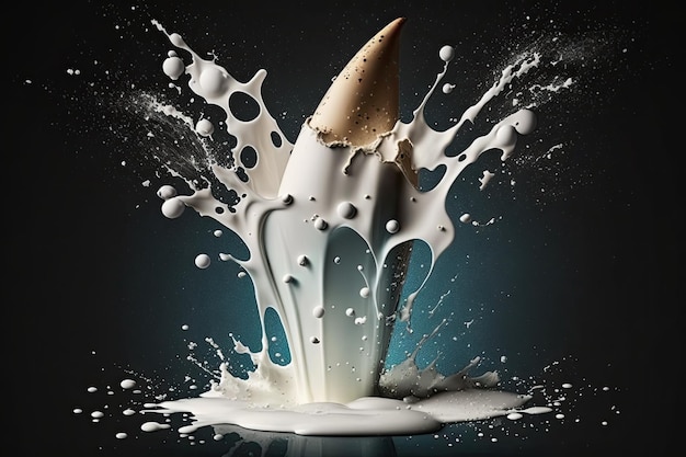 There39s a clipping path over a milk splash that looks like a rocket