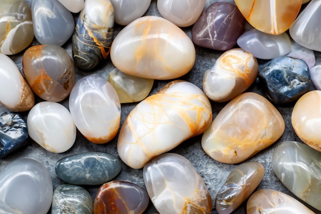 These stones create a captivating and textured backdrop that celebrates nature's artistry