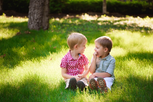 These two boys are best friends. Friends for life.