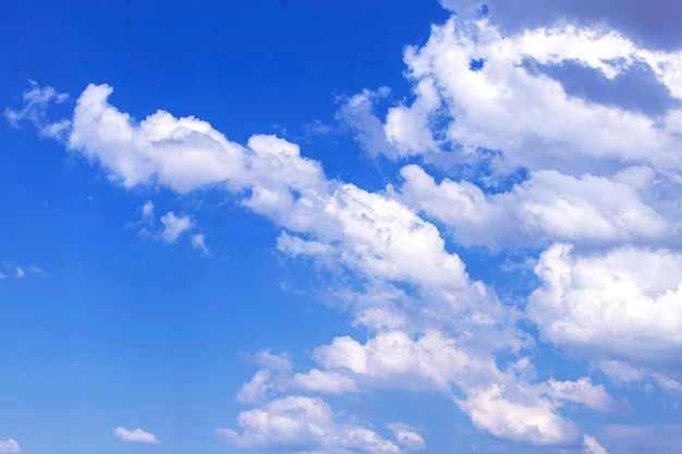 Thick clouds in the summer sky