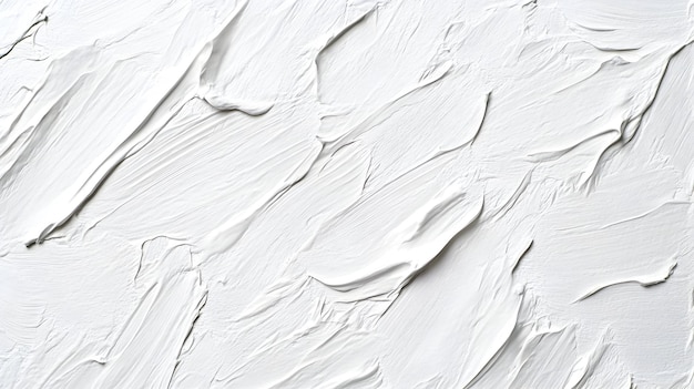 Photo thick white paint texture with smooth brush strokes perfect for abstract artistic designs