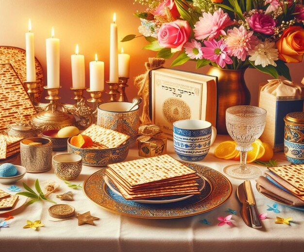 Photo this 3d beautiful illustration is made for the passover event