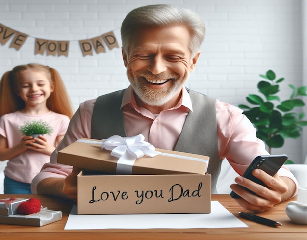 Photo this 3d illustration is designed for happy fathers day