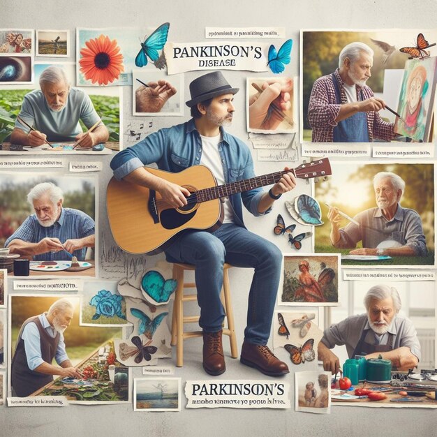 This 3d illustration is made for Parkinson Day