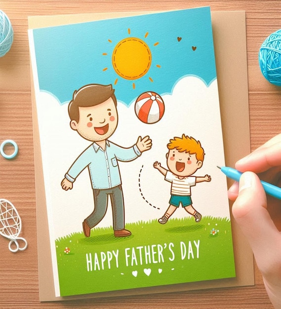 Photo this attractive and beautiful 3d design is designed for dia dos pais fathers day